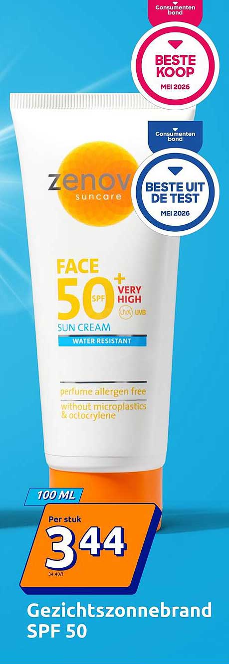 Gezichtszonnebrand SPF 50