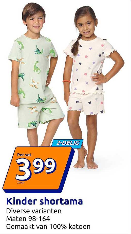 Kinder shortama 2-Delig