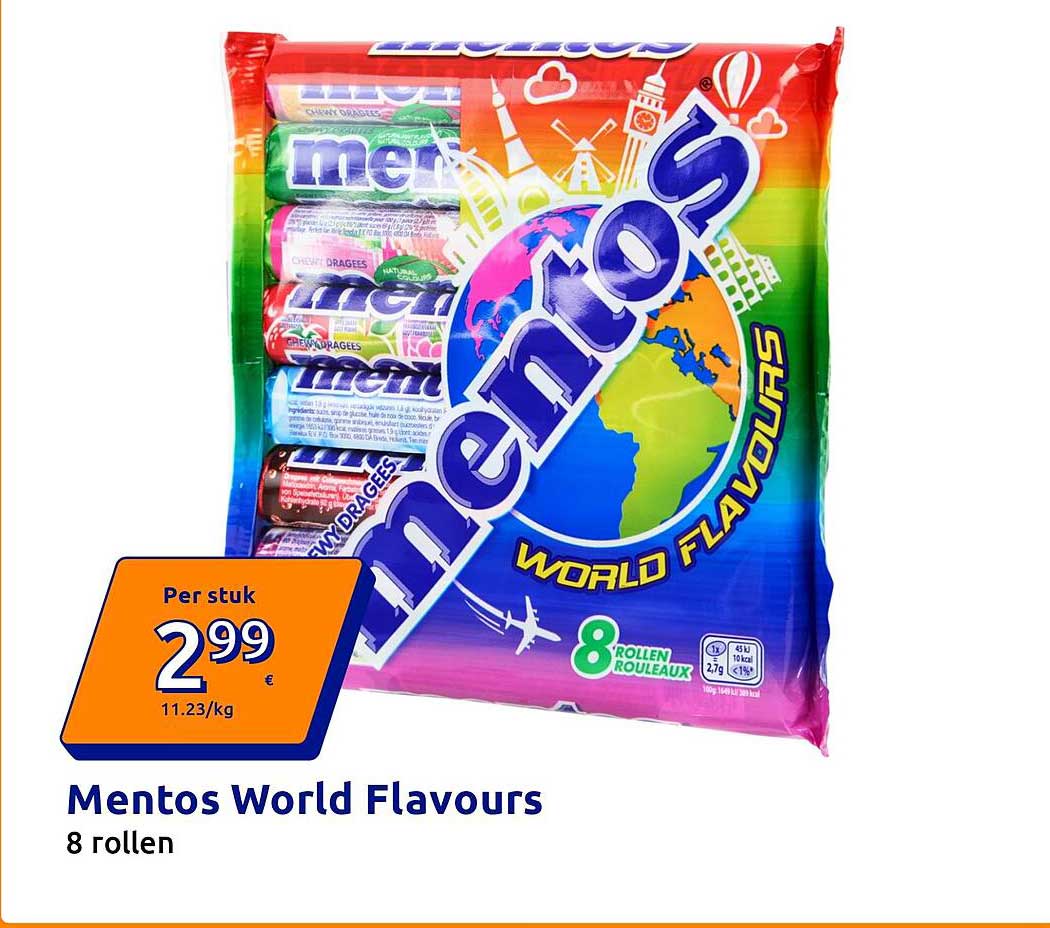 Mentos World Flavours 8 rollen