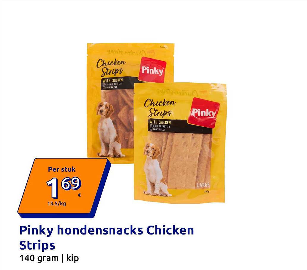 Pinky hondensnacks Chicken Strips