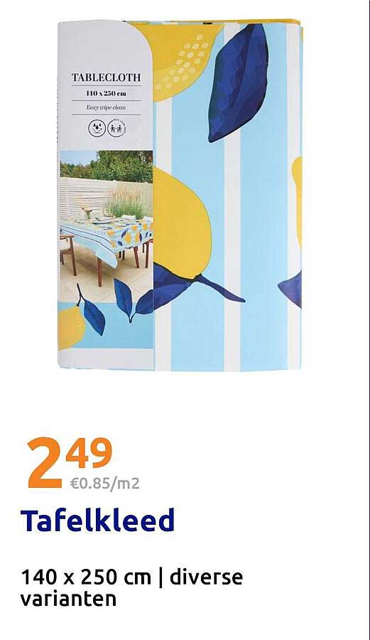 Tafekleed 140 x 250 cm | diverse varianten