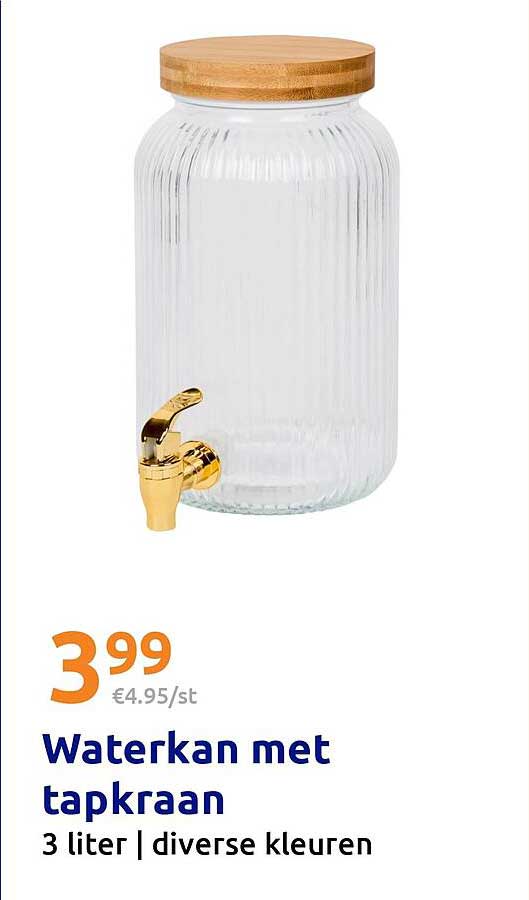 Waterkan met tapkraan