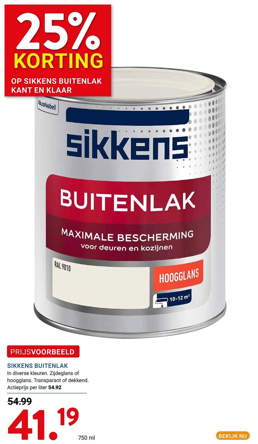 25% KORTING OP SIKKENS BUITENLAK KANT EN KLAAR