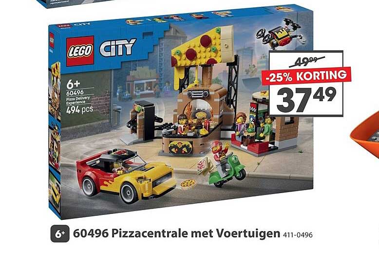 60496 Pizzacentrale met Voertuigen -25% KORTING