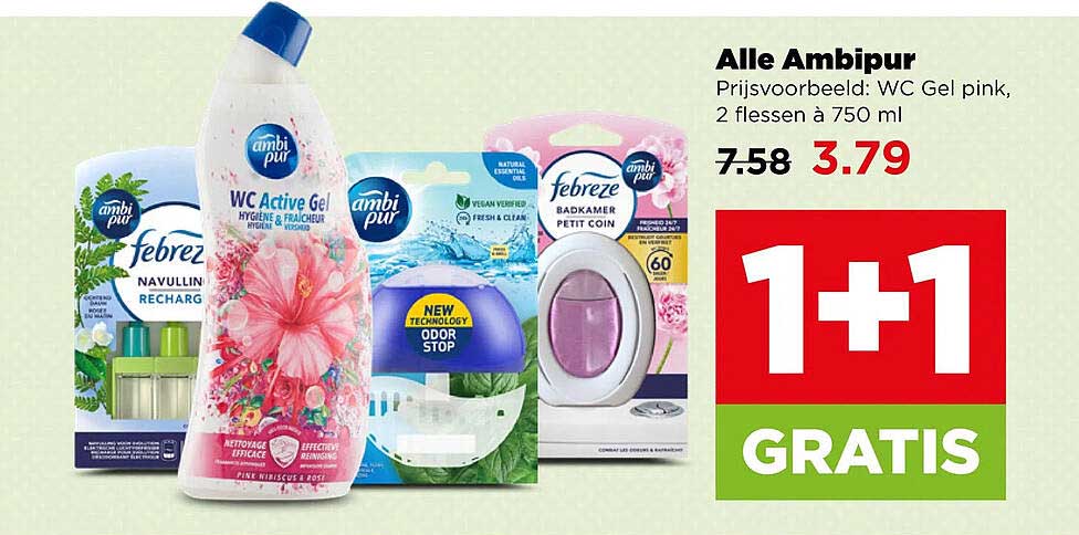 Alle Ambipur 1+1 gratis