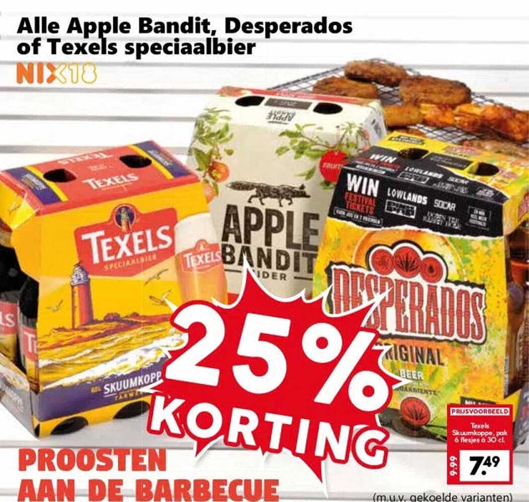 Alle Apple Bandit, Desperados of Texels speciaalbier 25% korting