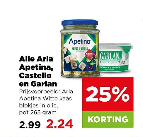 Alle Arla Apetina, Castello en Garlan 25% KORTING