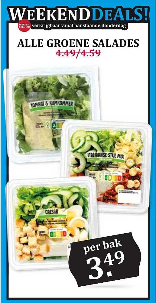 ALLE GROENE SALADES