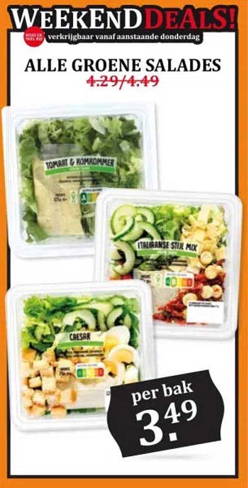 ALLE GROENE SALADES