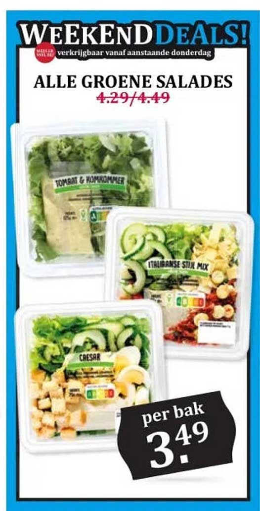 ALLE GROENE SALADES