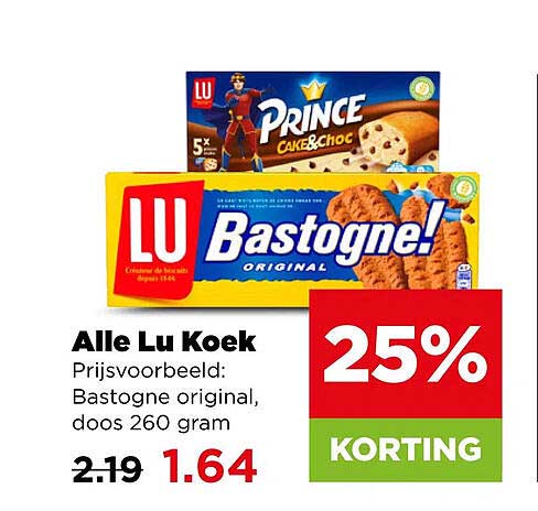 Alle Lu Koek 25% KORTING