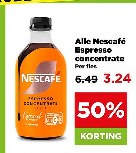 Alle Nescafé Espresso concentrate Per fles
