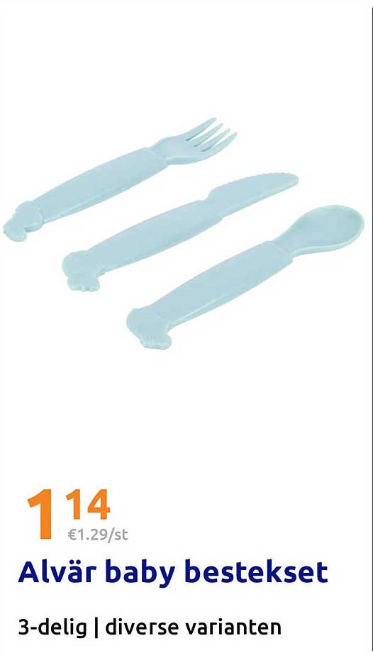 Alvår baby bestekset 3-delig | diverse varianten