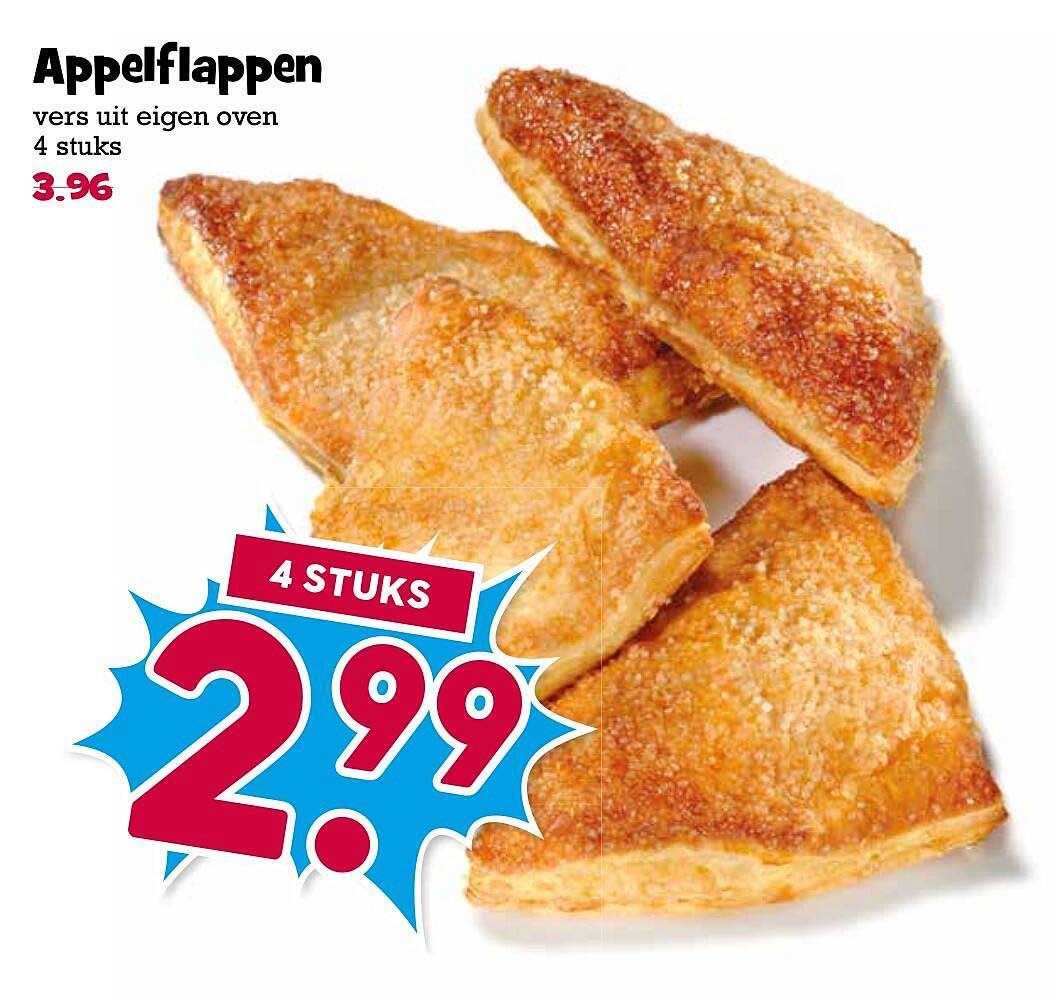 Appelflappen vers uit eigen oven 4 stuks