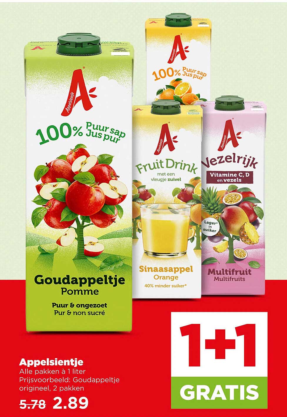 Appelsientje 1+1 GRATIS