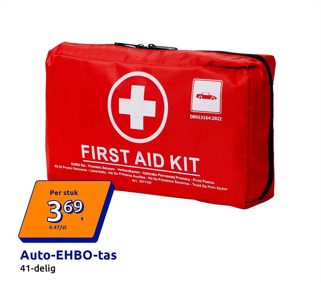 Auto-EHBO-tas 41-delig