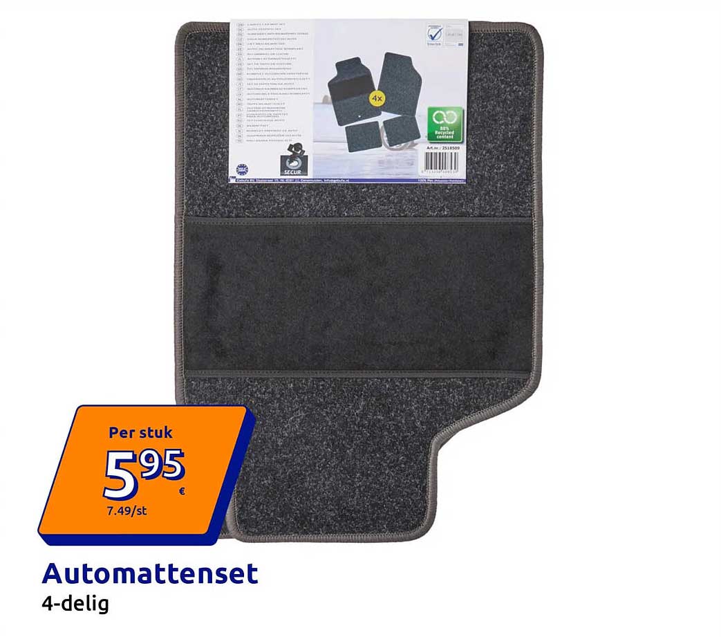 Automattenset 4-delig