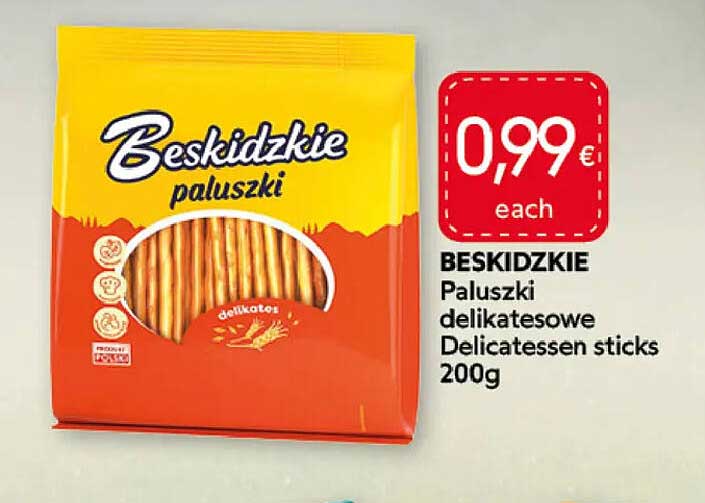 BESKIDZKIE Paluszki delikatesowe Delicatessen sticks 200g