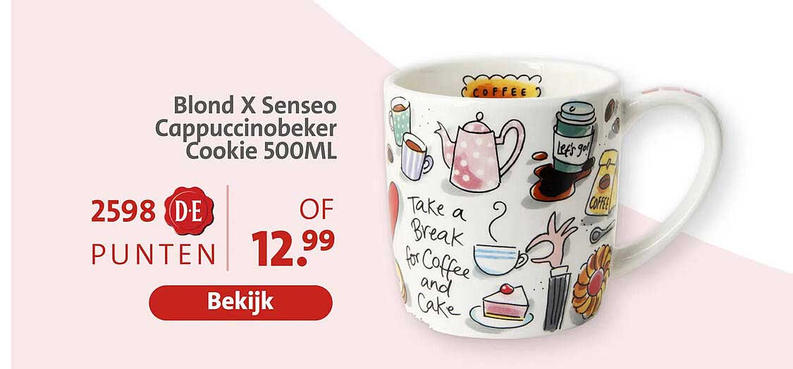 Blond X Senseo Cappuccinobeker Cookie 500ML