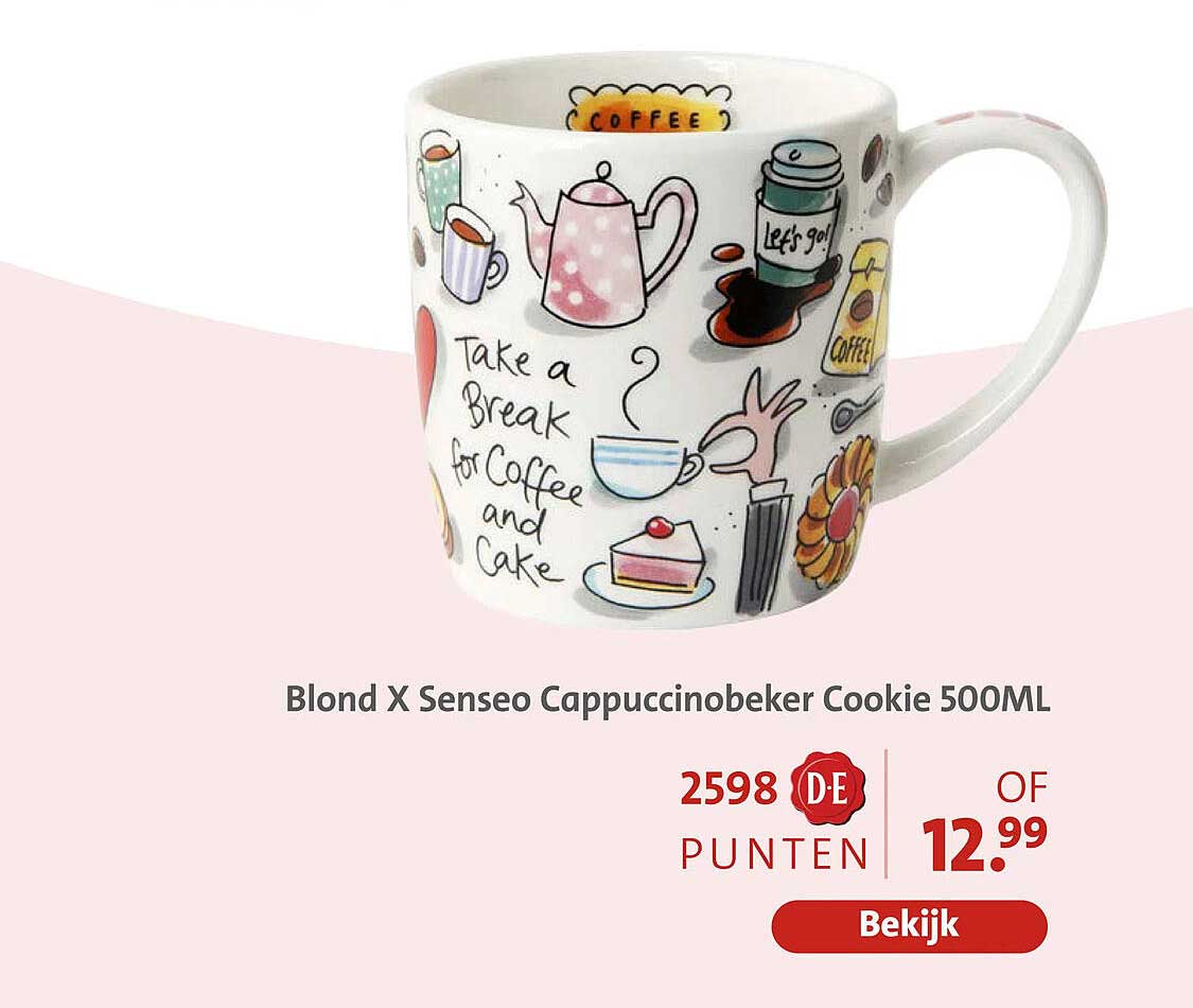 Blond X Senseo Cappuccinobeker Cookie 500ML