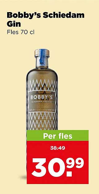 Bobby’s Schiedam Gin Fles 70 cl
