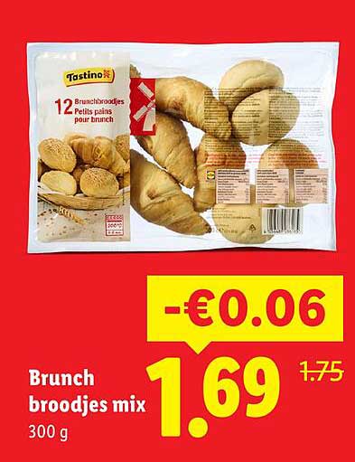 Brunch broodjes mix 300 g