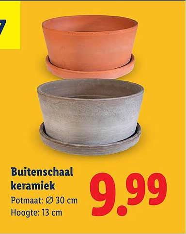 Buitenschaal keramiek