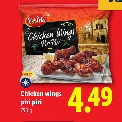 Chicken wings piri piri