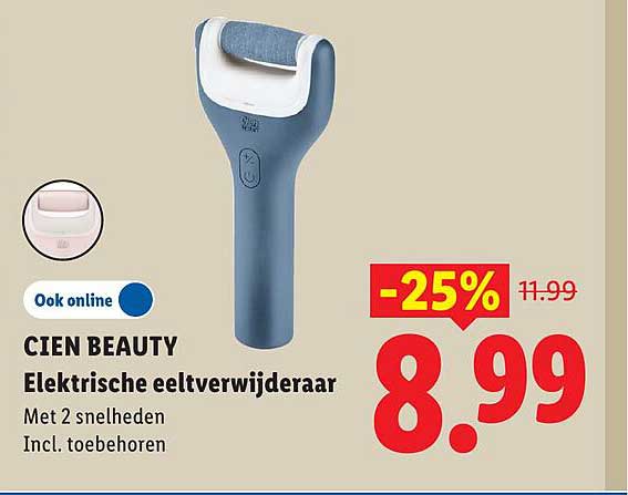CIEN BEAUTY Elektrische eeltverwijderaar -25%
