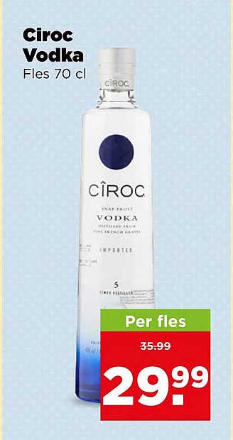 Ciroc Vodka Fles 70 cl Per fles