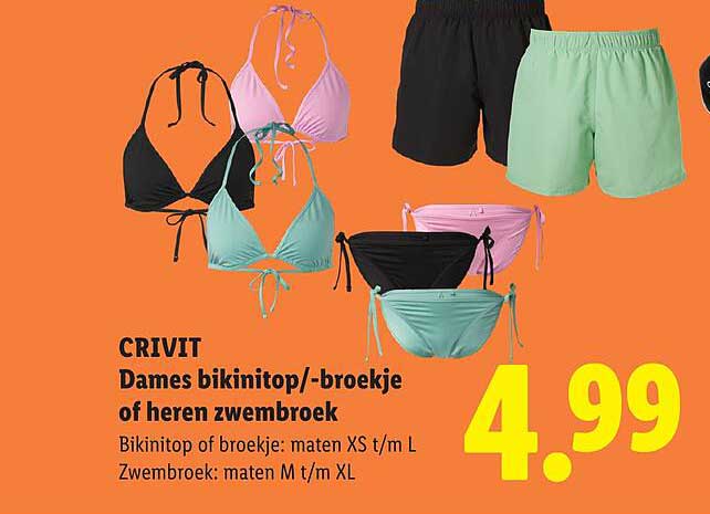 CRIVIT Dames bikinibroekje/-broekie of heren zwembroek