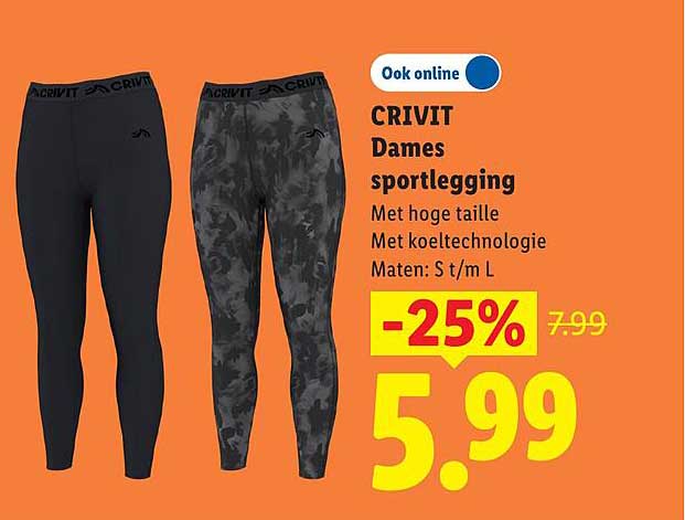 CRIVIT Dames sportlegging