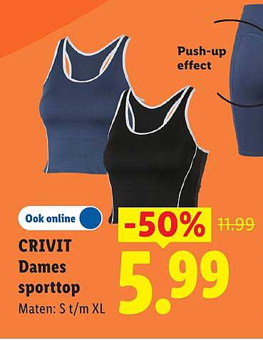 CRIVIT Dames sporttop -50%