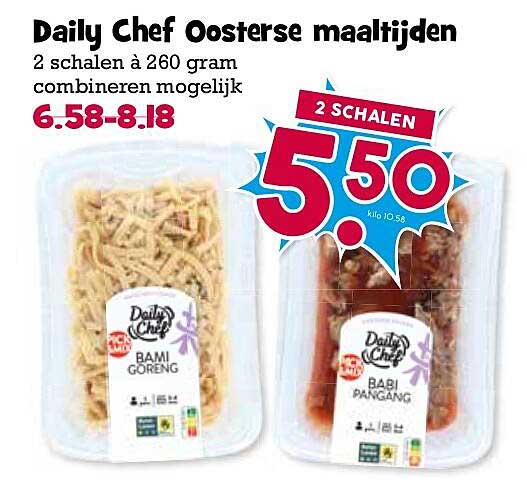 Daily Chef Oosterse maaltijden 2 schalen