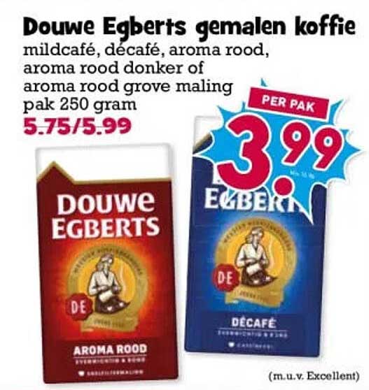 Douwe Egberts gemalen koffie