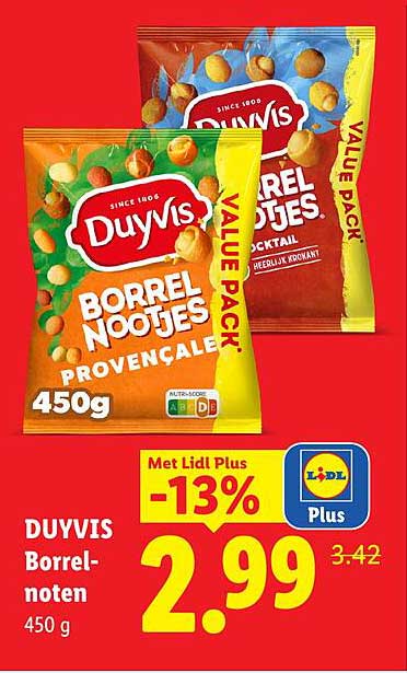 DUYVIS Borrelnoten 450 g