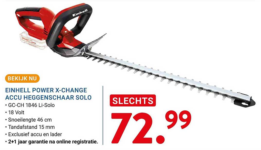 EINHELL POWER X-CHANGE ACCU HEGGENSCHAAR SOLO
