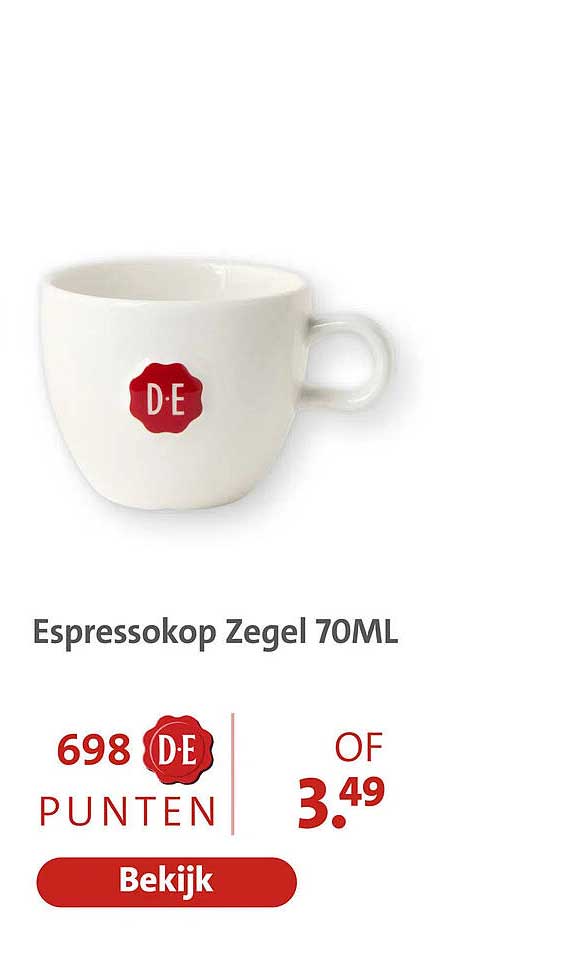 Espressokop Zegel 70ML