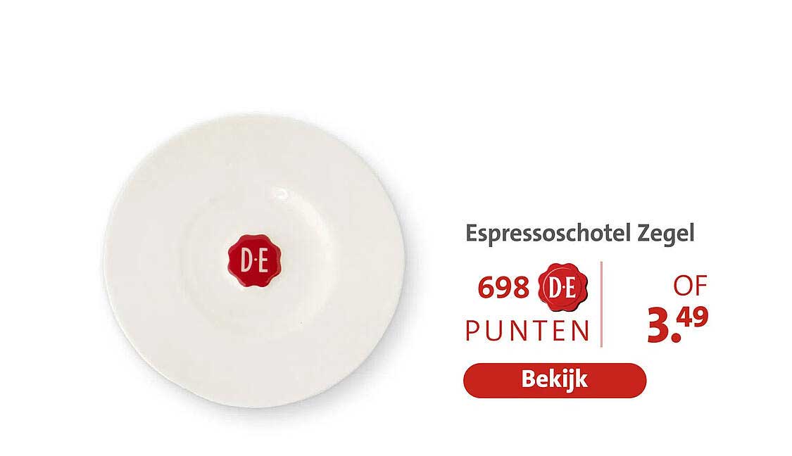 Espressoschotel Zegel