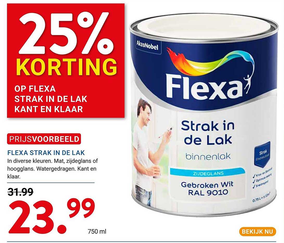 Flexa Strak in de Lak 25% korting