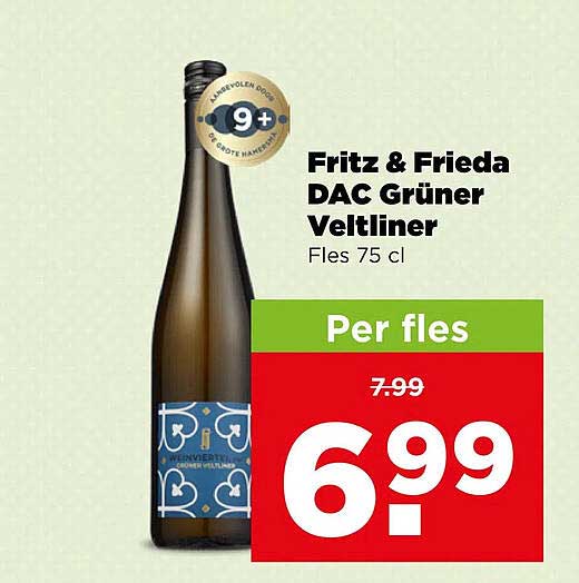 Fritz & Frieda DAC Grüner Veltliner Fles 75 cl Per fles