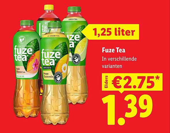 Fuze Tea In verschillende varianten 1,25 liter
