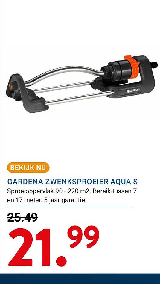 GARDENA ZWENKSPROEIER AQUA S