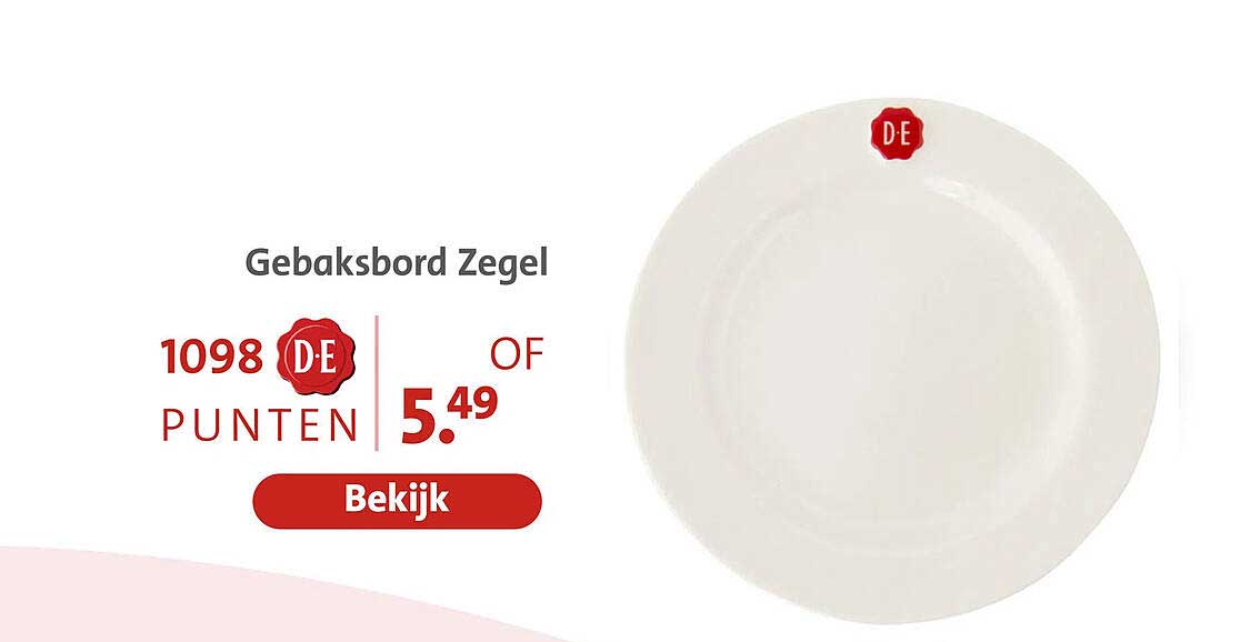 Gebaksbord Zegel