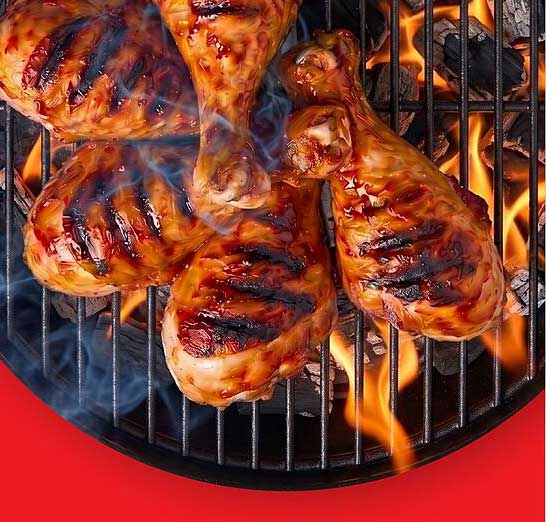 Gegrilde kipdrumsticks