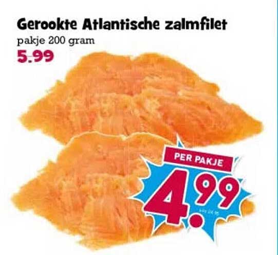 Gerookte Atlantische zalmfilet