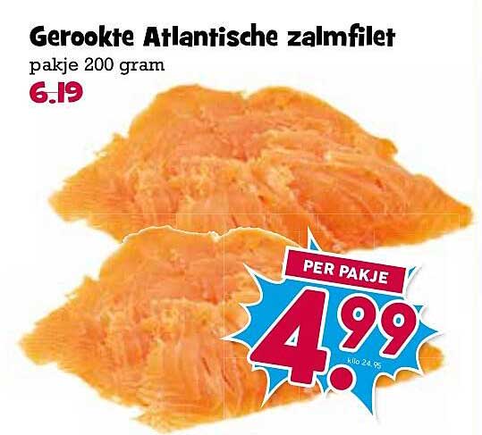 Gerookte Atlantische zalmfilet