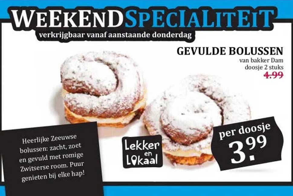 GEVULDE BOLLUSSEN van bakker Dam doosje 2 stuks