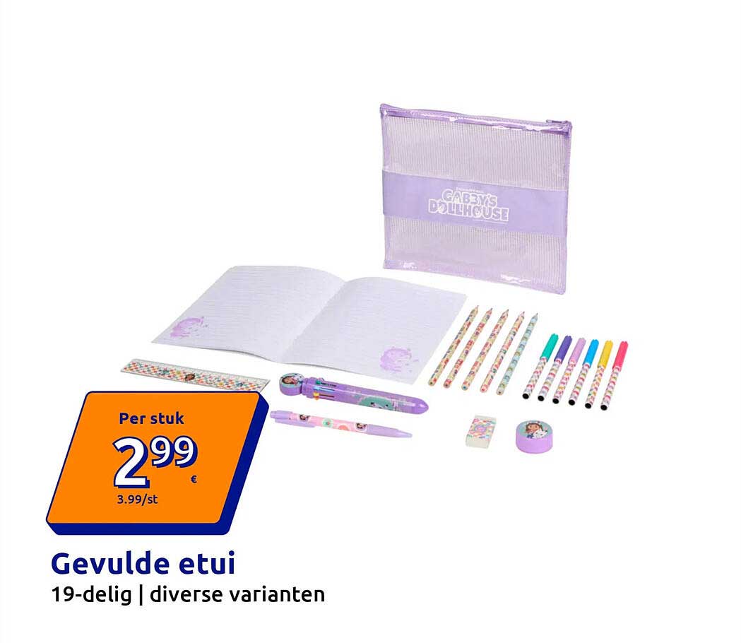 Gevulde etui 19-delig | diverse varianten