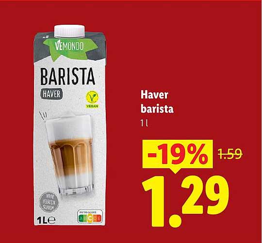 Haver barista 1 l -19%